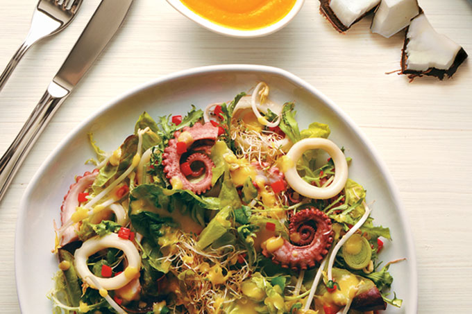 Salada de lula com polvo: receita saudável e leve para o verão