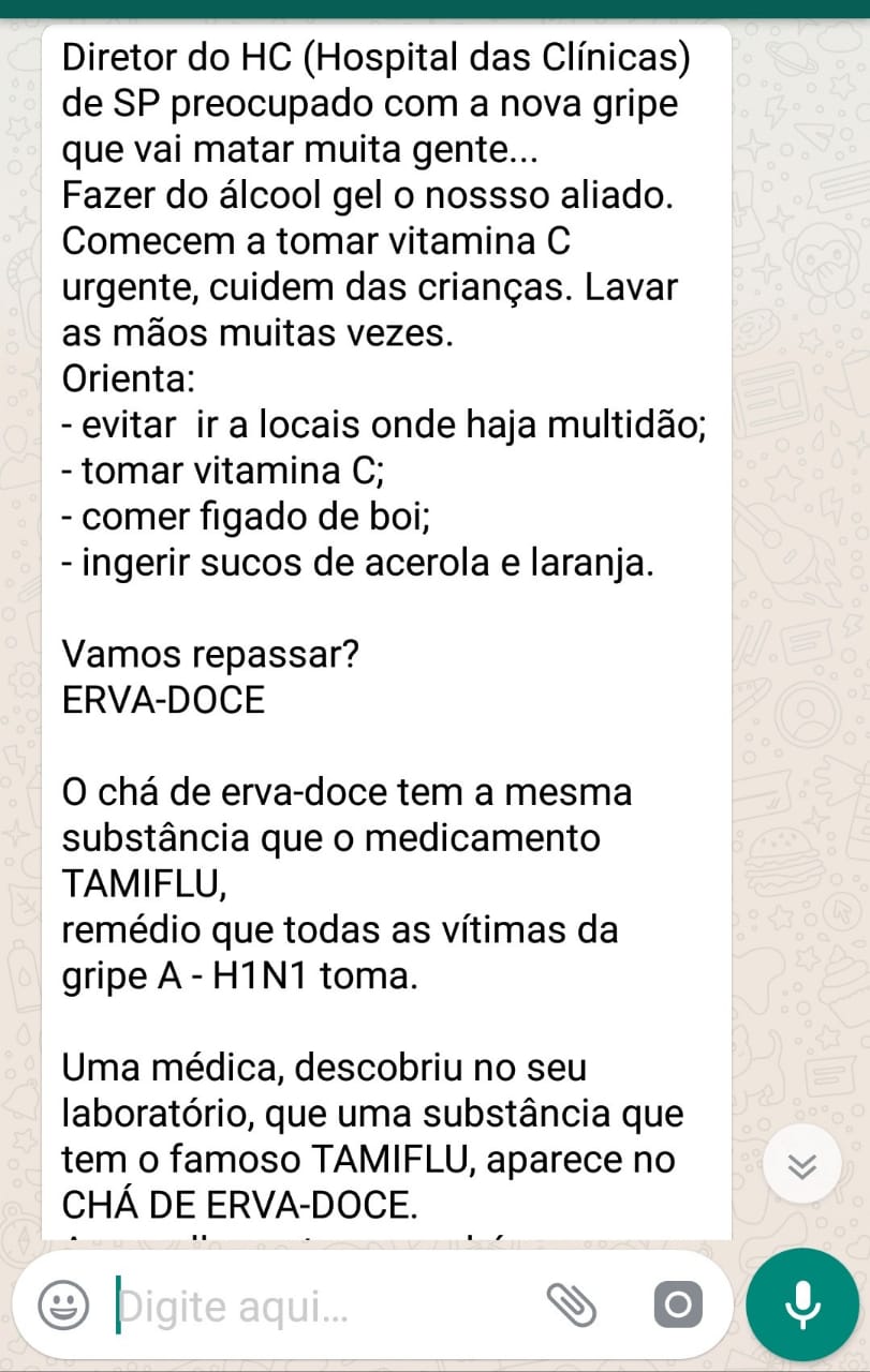 Ch de erva doce cura a gripe boato Veja Sa de