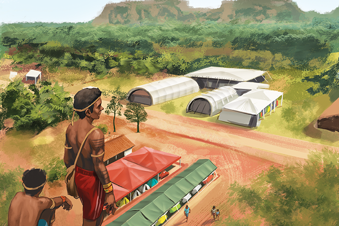 Um hospital no meio da mata