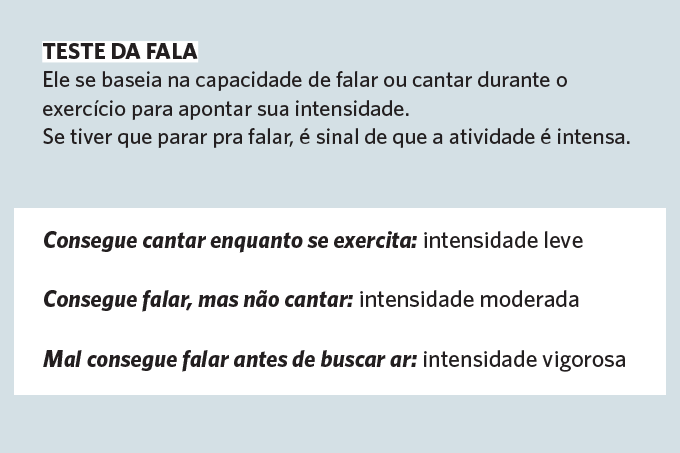 teste da fala para exercicio