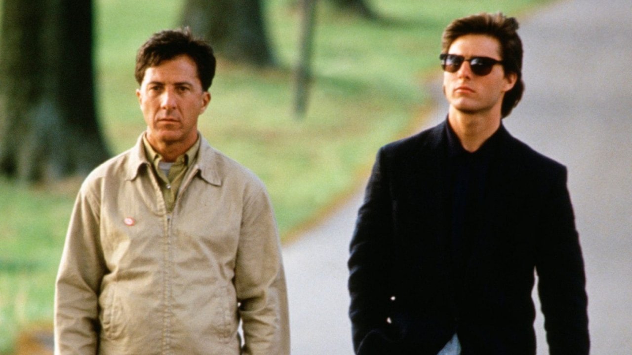 Cena do filme Rain Man, com Dustin Hoffman e Tom Cruise.