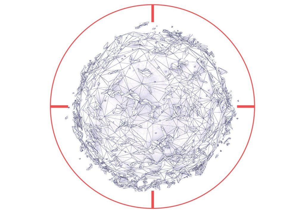 Desenho de célula de câncer