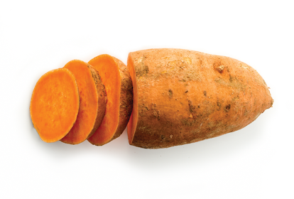 batata-doce com polpa laranja