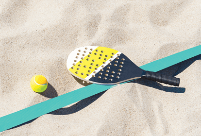 quadra de beach tennis