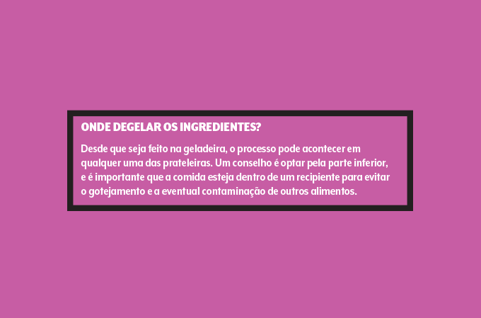 como descongelar alimentos