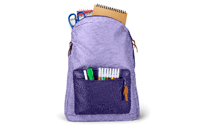 foto de mochila escolar
