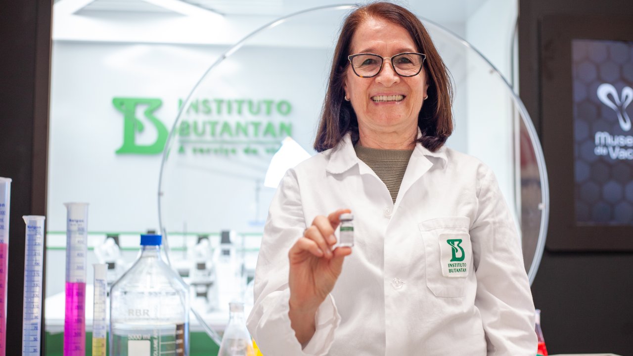 Neuza Frazatti, a cientista responsável pela vacina da dengue do Butantan.