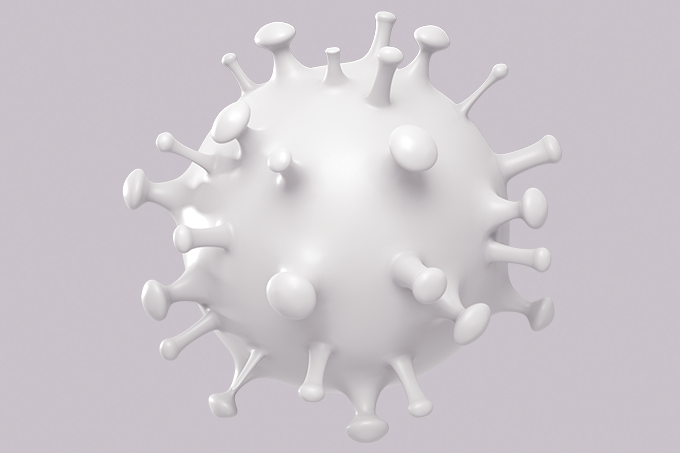 ilustração de vírus da gripe