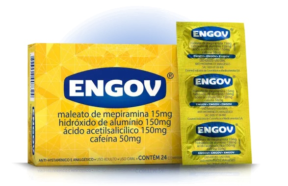 Engov não cura ressaca – e a bula não promete fazer isso