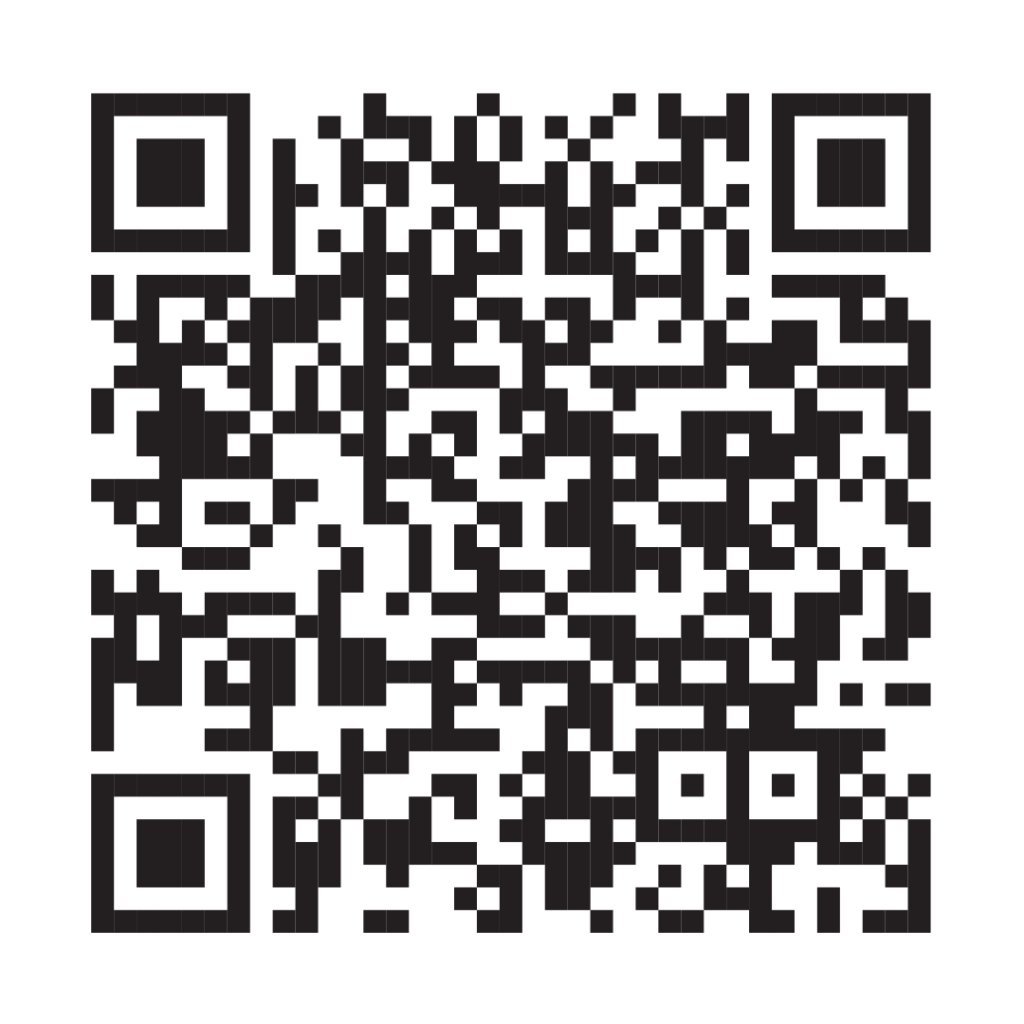 Manifesto–QR-Code (1) Código QR em preto e branco com padrão de pixels quadrados, três quadrados maiores nos cantos superior esquerdo, superior direito e inferior esquerdo, cada um com um quadrado menor centralizado, indicando um link ou informação digital